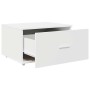vidaXL Schubladenschrank Mit Rad Weiß 55 x 45 x 31 cm 869306_5