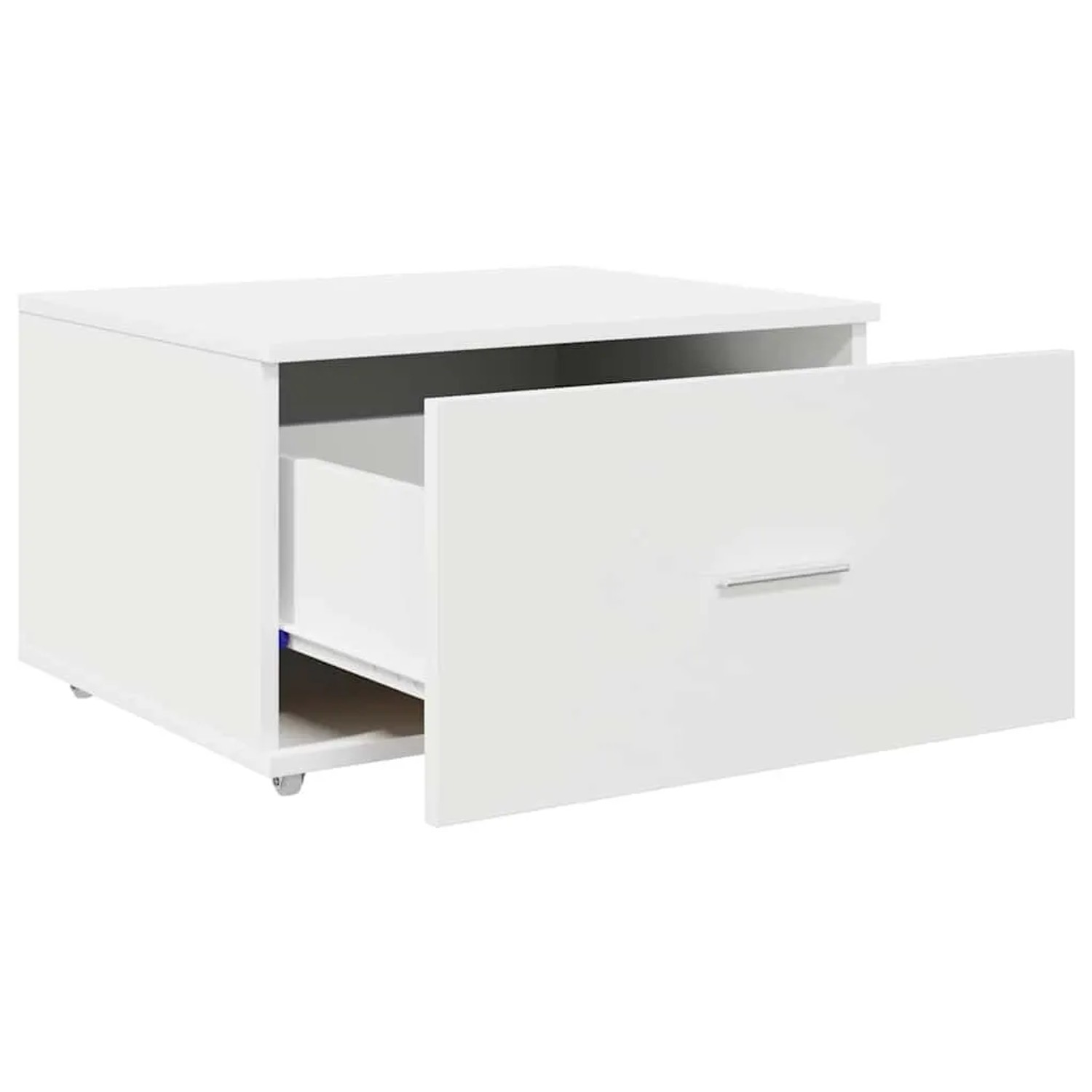 vidaXL Schubladenschrank Mit Rad Weiß 55 x 45 x 31 cm 869306_5