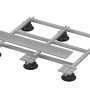 GS Terrassen Halter für Rinne Proside, 60x20x200 mm, Alu blank, zur Befestigung von Terrassendielen.