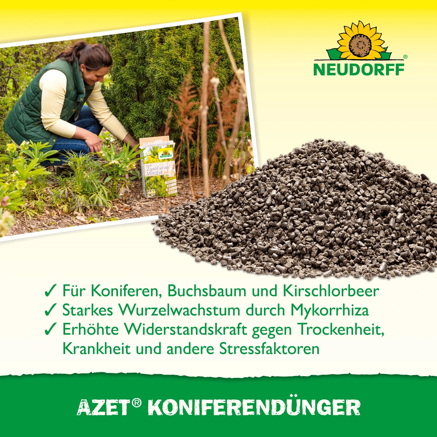 Neudorff Azet Dnger fr Koniferen Langzeitdnger 2,5 kg NPK 9-3-5 kaufen  bei OBI
