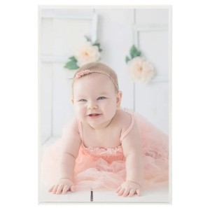 Silberner Bilderrahmen Collage (5 Stk.) 70x90 cm für Wand und Tisch, mit Babyfoto als Deko.