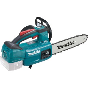 Makita Akku-Top Handle Kettensäge DUC254Z (18 V) in Türkis mit Schwert.
