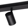 Schwarze WIZ LED Deckenleuchte Imageo mit 3 Spots, tunable white & color, 1035 lm.