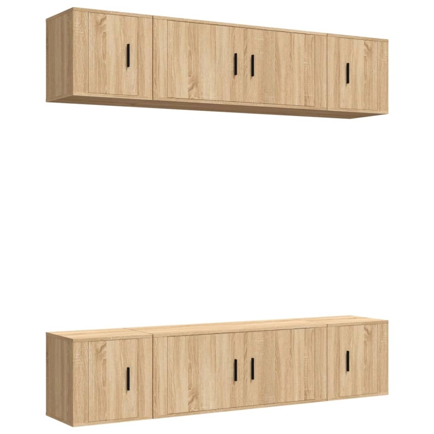 vidaXL 6-Tlg TV-Schrank-Set Sonoma-Eiche Holzwerkstoff 3188657