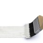 Illustration: Pinsel mit weißer Farbe, passend für Skan Holz Carport Schneelasterhöhung.