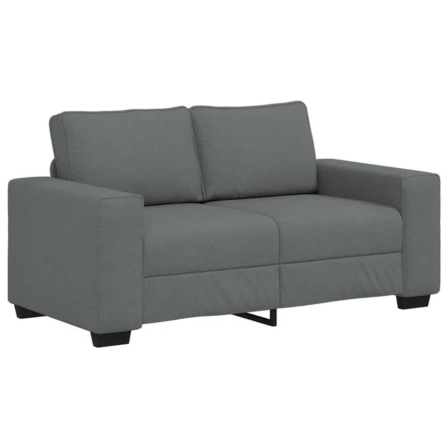 vidaXL 2-Sitzer-Sofa Dunkelgrau 120 cm Stoff 4105157