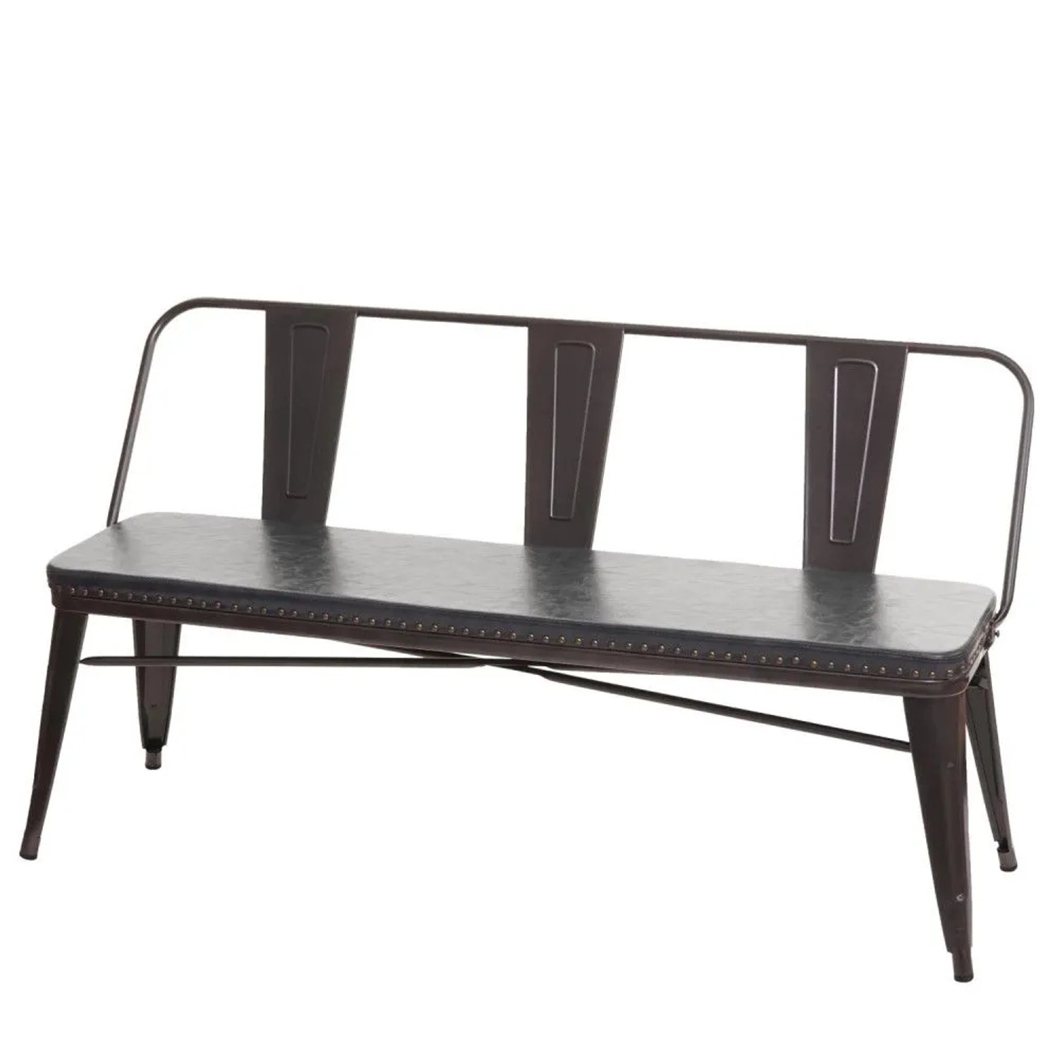 MCW 3er Sitzbank H10 Schwarz-Grau