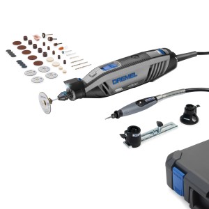 Dremel 4300-3/45 Multifunktionswerkzeug Set mit Zubehör und Werkzeugkoffer.