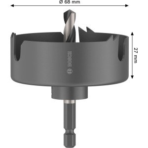 Bosch Lochsäge Wood and Drywall, Ø 68mm, für Holz und Trockenbau, mit Adapter.