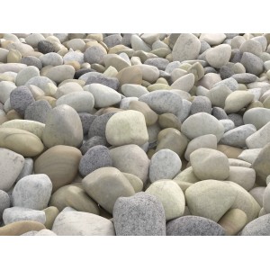 Buntkies Rhein, 50-150mm, 25kg Sack. Zierkies in verschiedenen Farben und Größen.