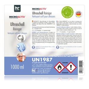 Microactiv Ultraschallreiniger, 15x1 Liter Flaschen für Ultraschallbäder.