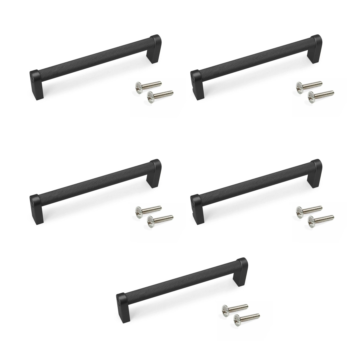 Emuca Lot von 5 Möbelgriffe Bergen L141 mm 128 mm Achsenabstand Aluminium Goldfarben Lackiert