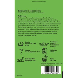 Samentüte Tomate Marmande VR: Flachrunde, gerippte Fleischtomate für sonnige Standorte.