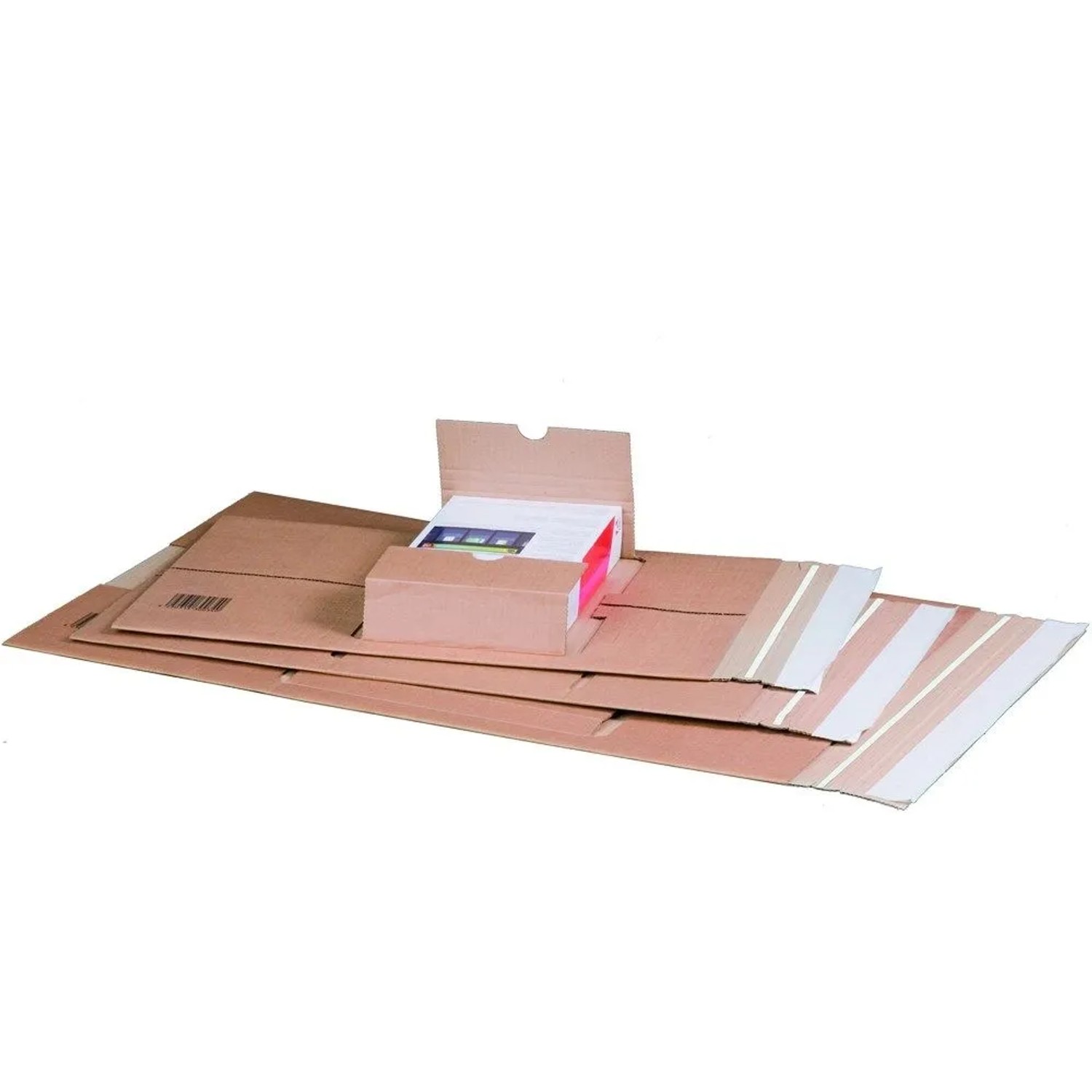 PROREGAL Mega Deal 60x Universalverpackung C4 LxBxH 350x260x70mm mit Selbstklebeverschluss & Aufreißfaden Variable Füllhöhe Portooptimiert Braun