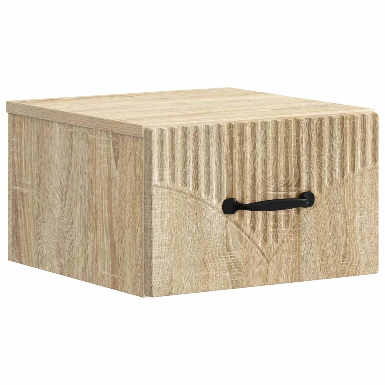 vidaXL Wandmontierter Nachttisch Sonoma-Eiche 34,5 x 33 x 20 cm 898939