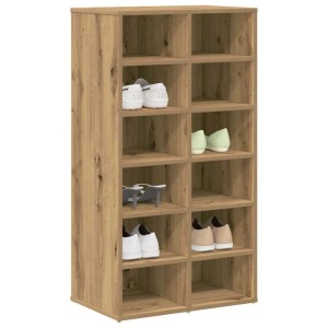 vidaXL Schuhregal Artisan-Eiche 54x34x100,5 cm Holzwerkstoff 855837