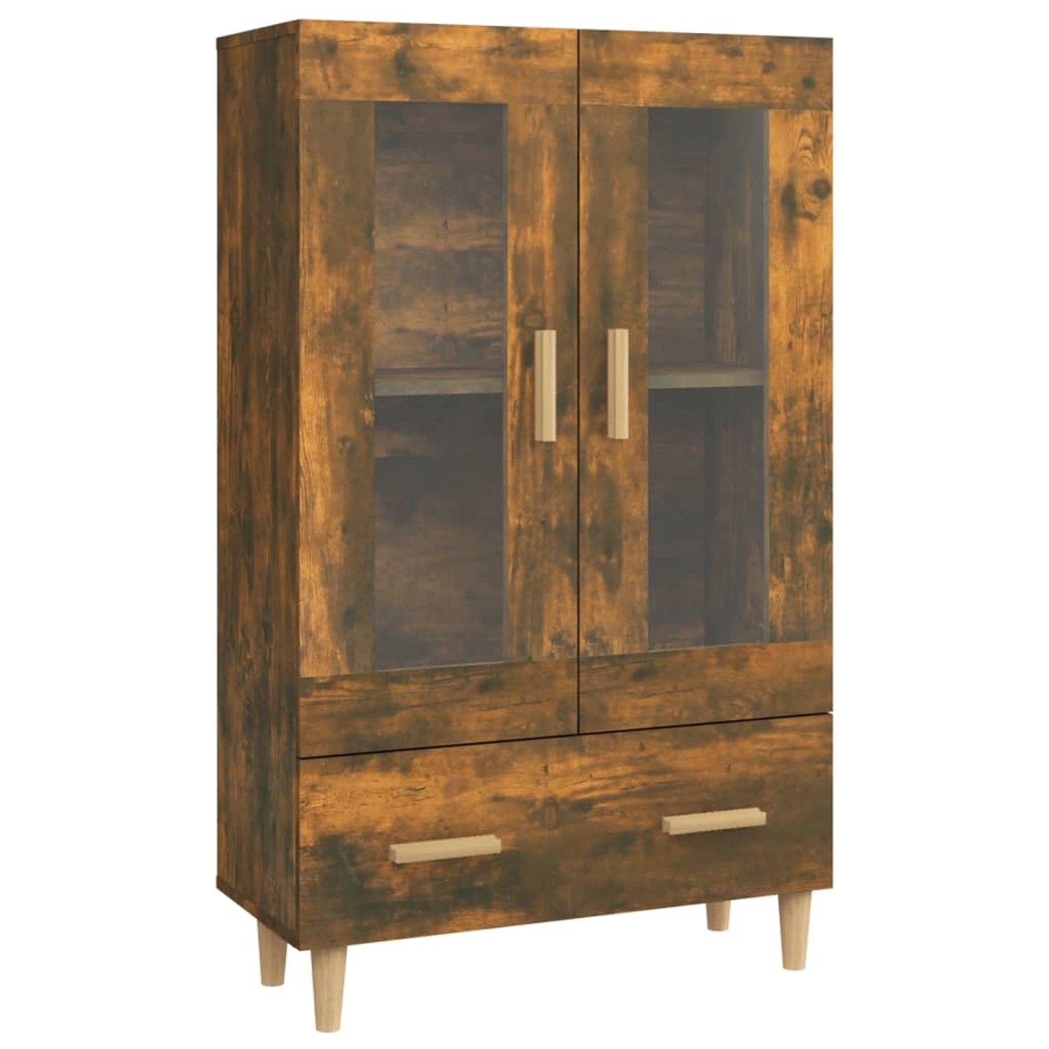 vidaXL Highboard Räuchereiche 70x31x115 cm Holzwerkstoff 817477 günstig online kaufen
