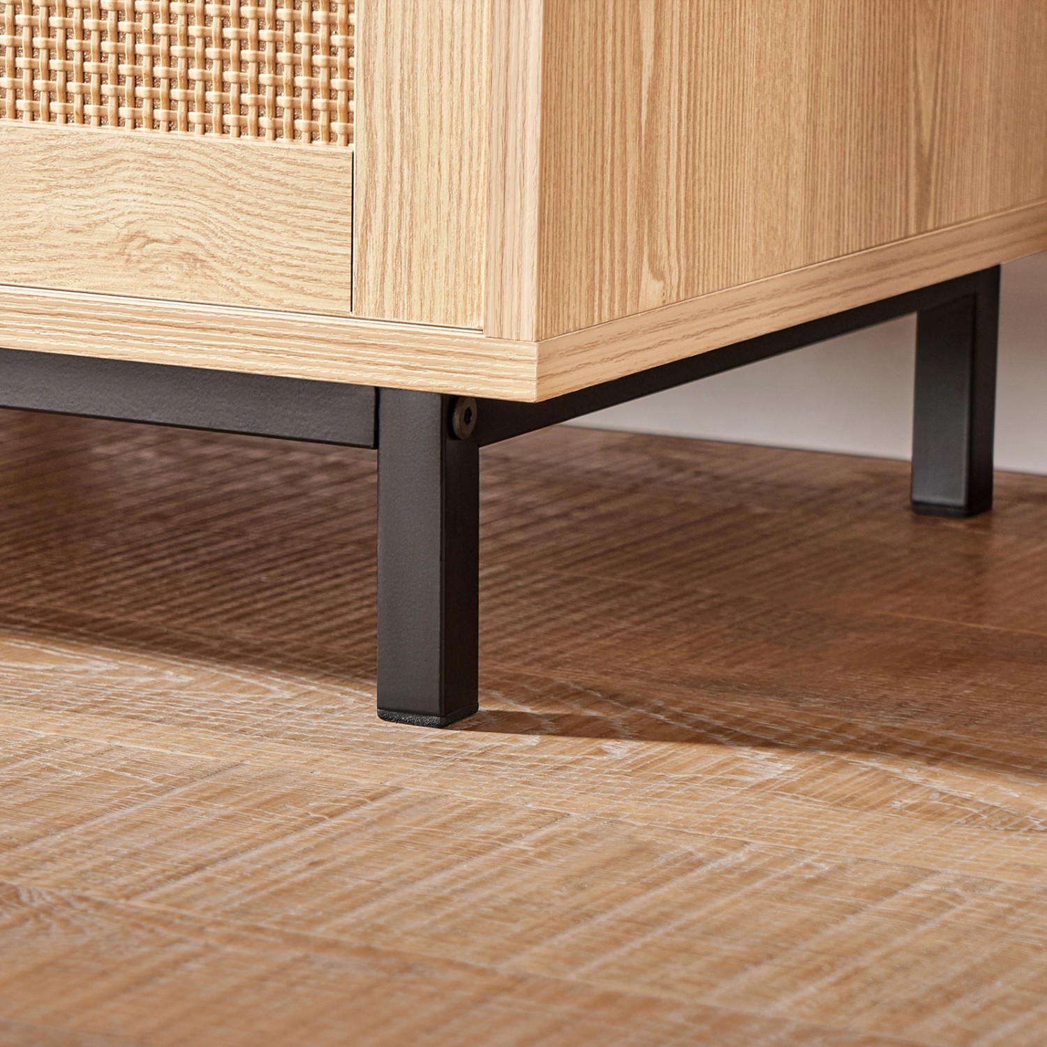 SoBuy Schuhbank mit Sitzfläche und 2 Schubladen Holz Weiß FSR66-HG_7