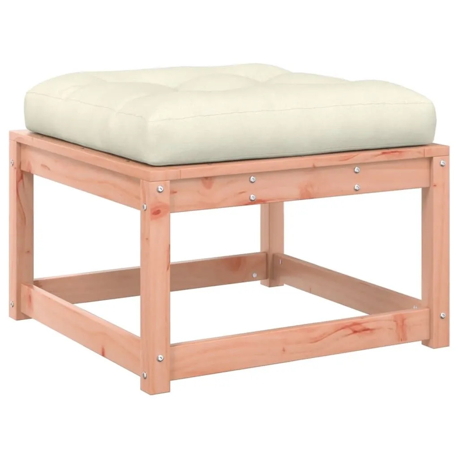 vidaXL Gartenhocker mit Kissen Massivholz Douglasie 844702