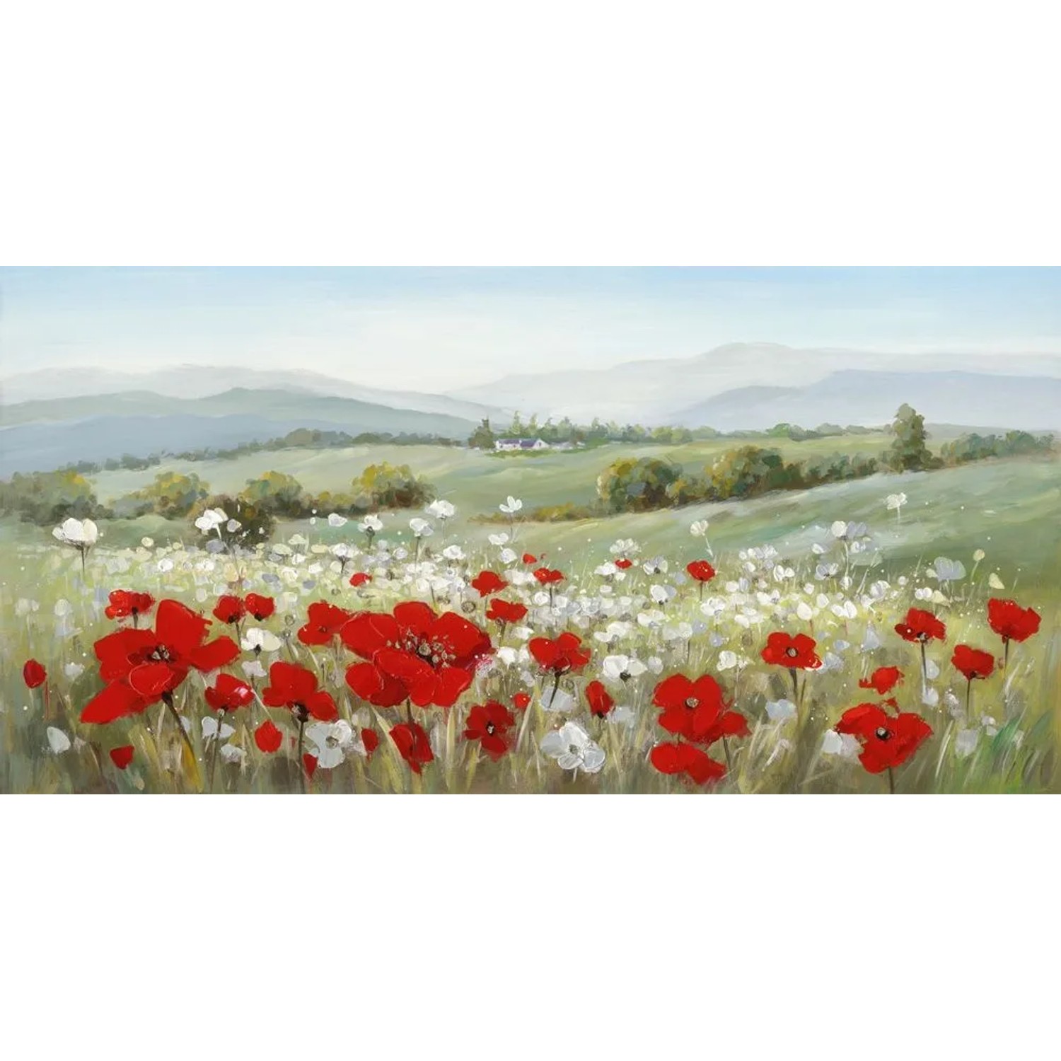 Art Universe Leinwandbild Toskanische Landschaft 70 x 140 cm