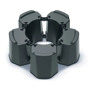 Waterform Sockel, anthrazit, verstellbar für Regentonnen in 3 Größen.