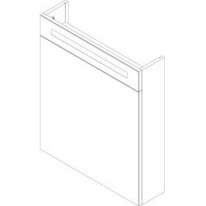 Fackelmann Spiegelschrank B.Clever Alaska Esche 60cm mit Softclose Türen