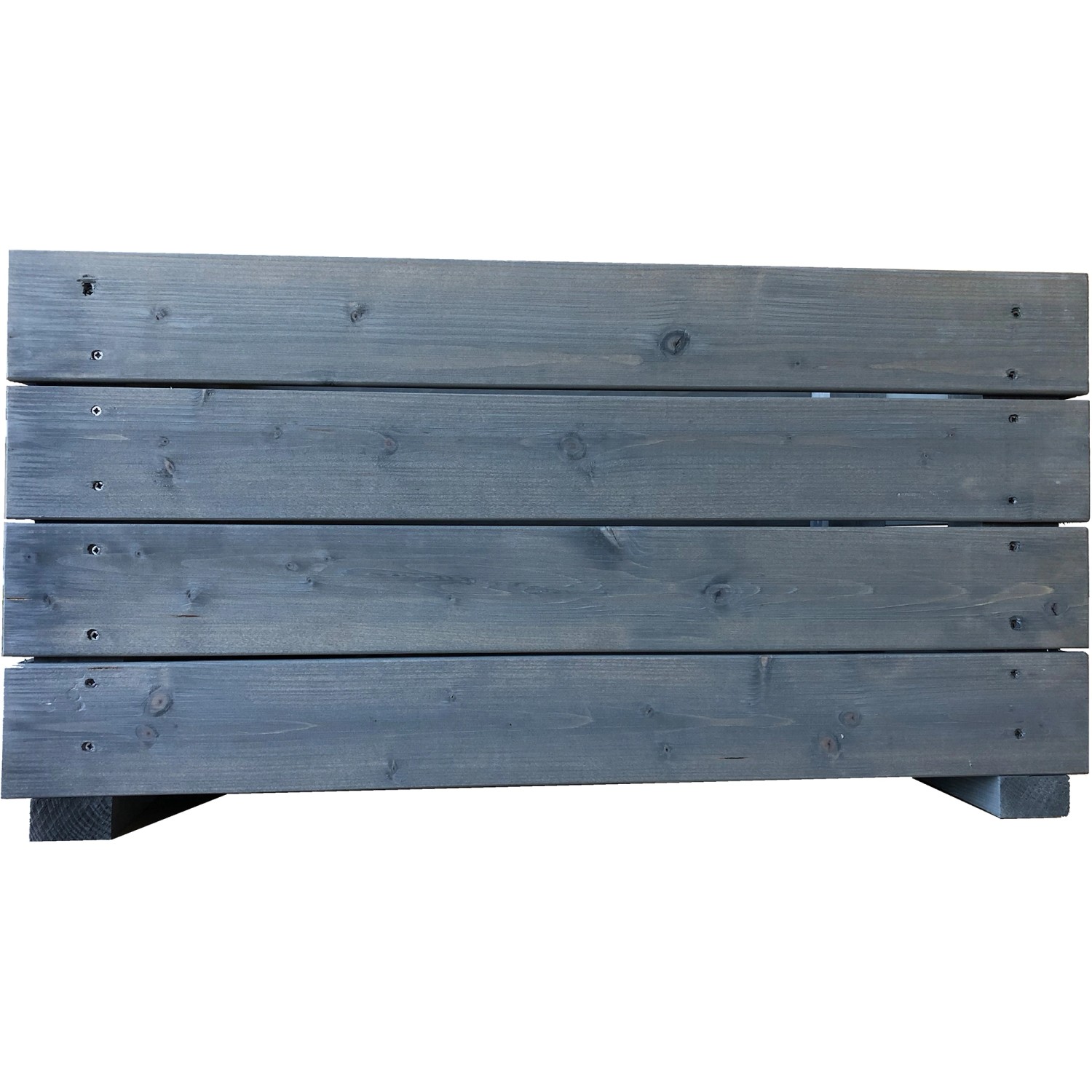 T & J Sunny Blumenkasten Grau lasiert ca. L 58 x B 29 x H 31,5 cm günstig online kaufen