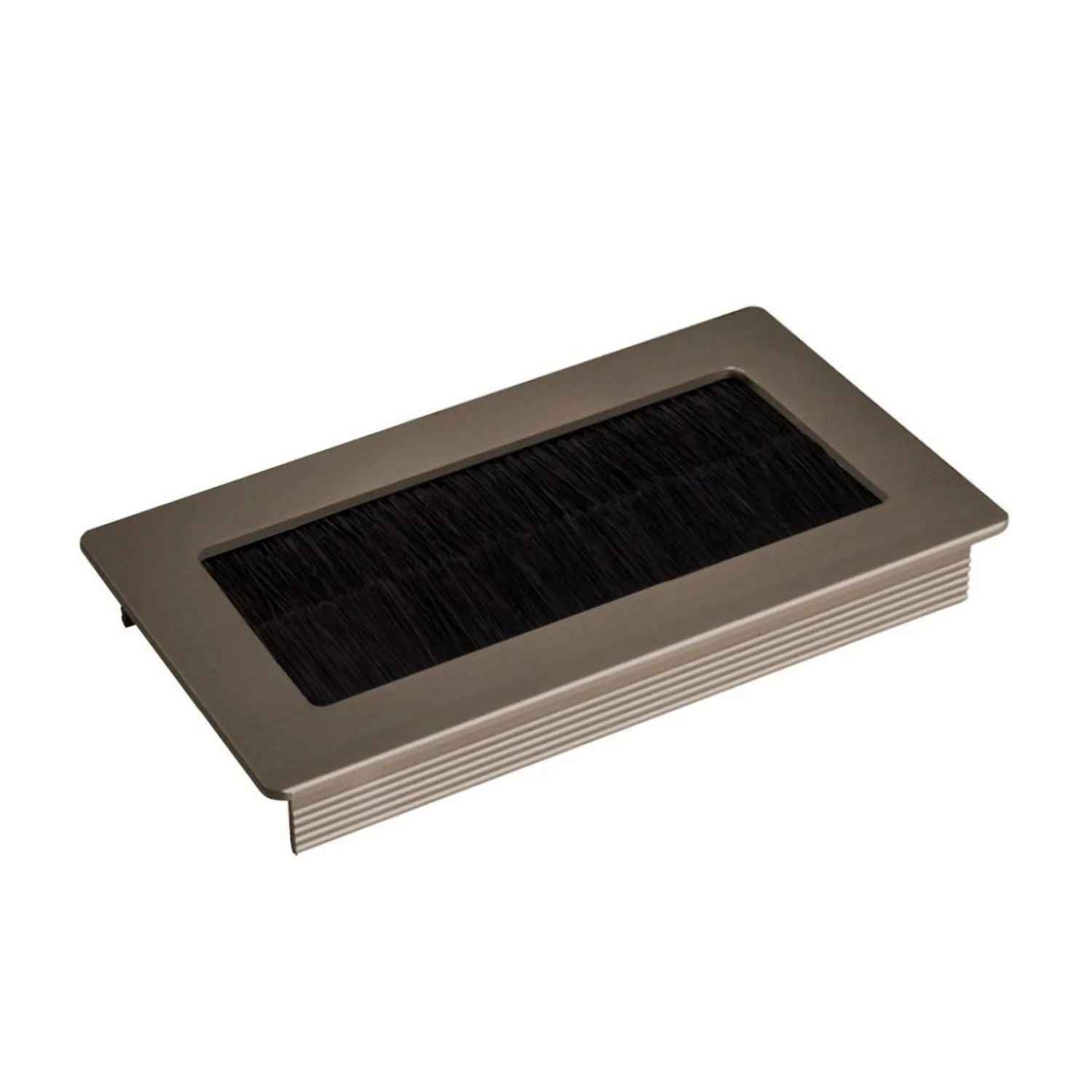 Thumbnail - SOTECH Kabeldurchlass TONDO Länge 100 mm Edelstahloptik mit Bürstendichtung