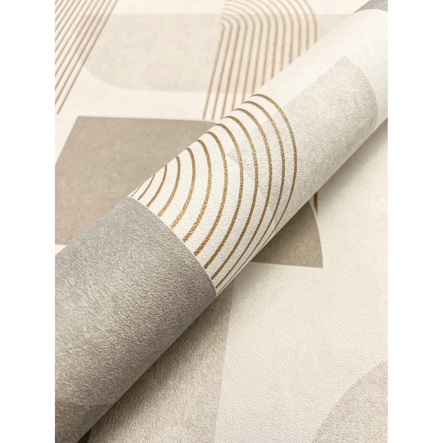 Newroom Vliestapete Leona Beige Streifen Modern günstig online kaufen