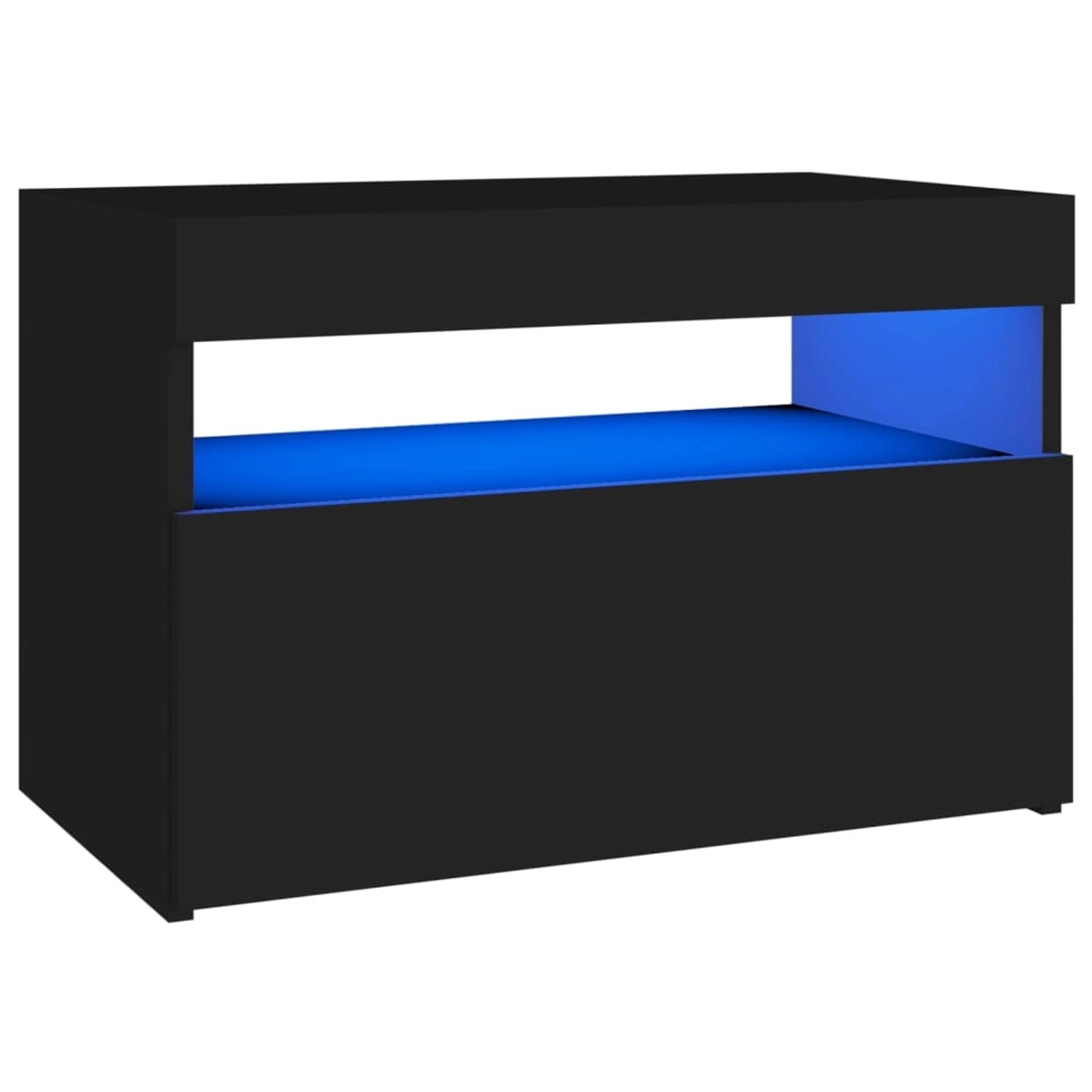 Thumbnail - VidaXL TV-Schrank mit LED-Leuchten Schwarz 60x35x40 cm