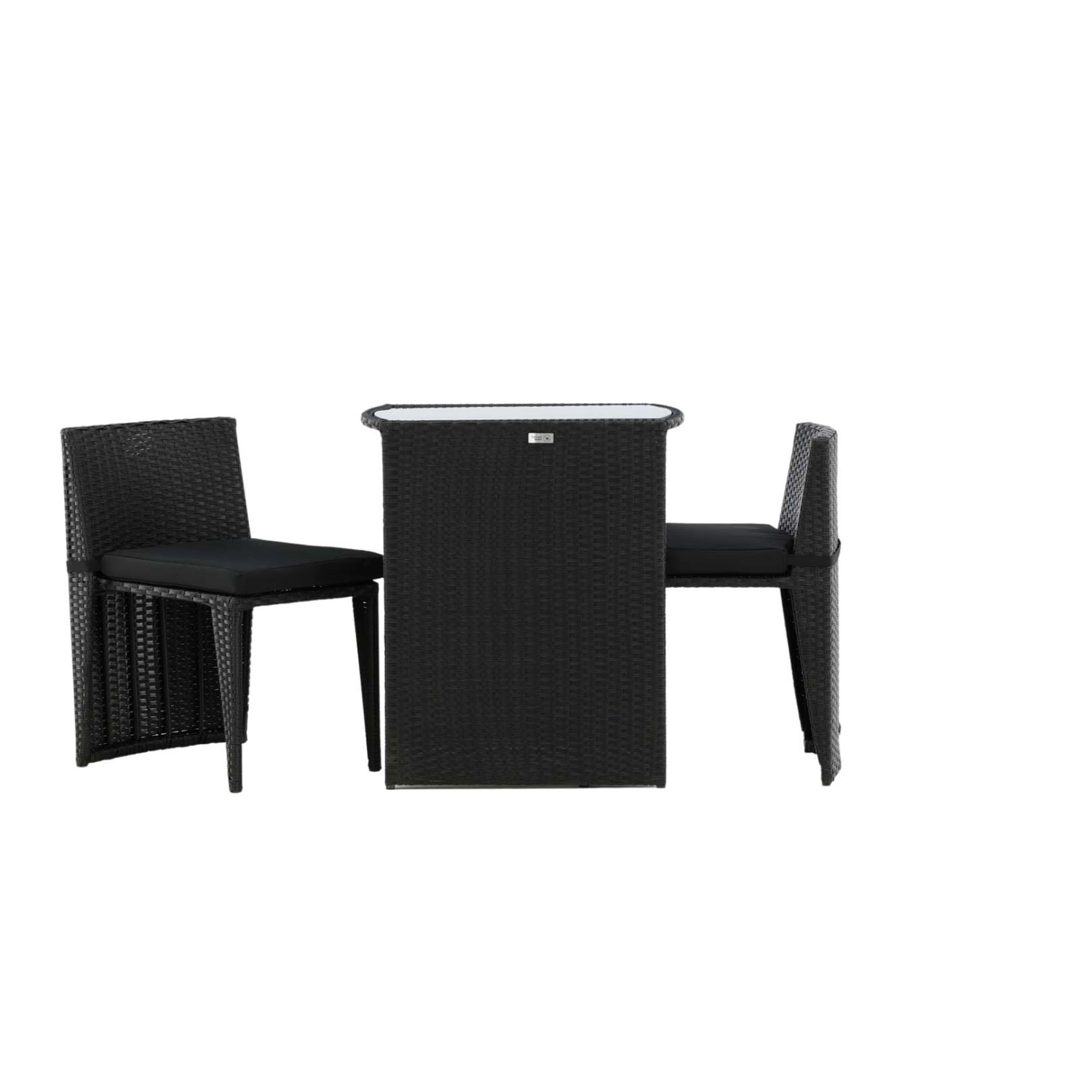 ebuy24 Savanna Garten Lounge Sätze 3 Teile Schwarz
