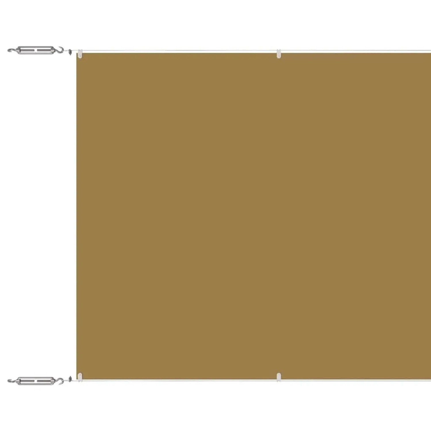 vidaXL Senkrechtmarkise Beige 60x1200 cm Oxford-Gewebe 148254
