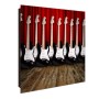 Banjado Schlüsselkasten mit Gitarren Motiv, 30x30cm, Magnettafel, beschreibbar, 50 Haken.