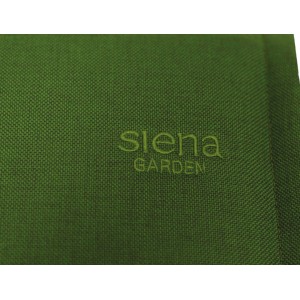 Grüne Siena Garden Hochlehner Auflage Stella, ca. 120x48x6 cm, Detailansicht des Stoffes.