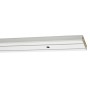 Weiße, 2-läufige Gardinia Vorhangschiene GE2, 180 cm, mit vorgebohrten Löchern.
