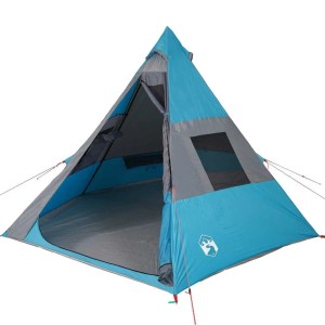 vidaXL Tipi-Campingzelt 7 Personen Blau Wasserdicht 94428