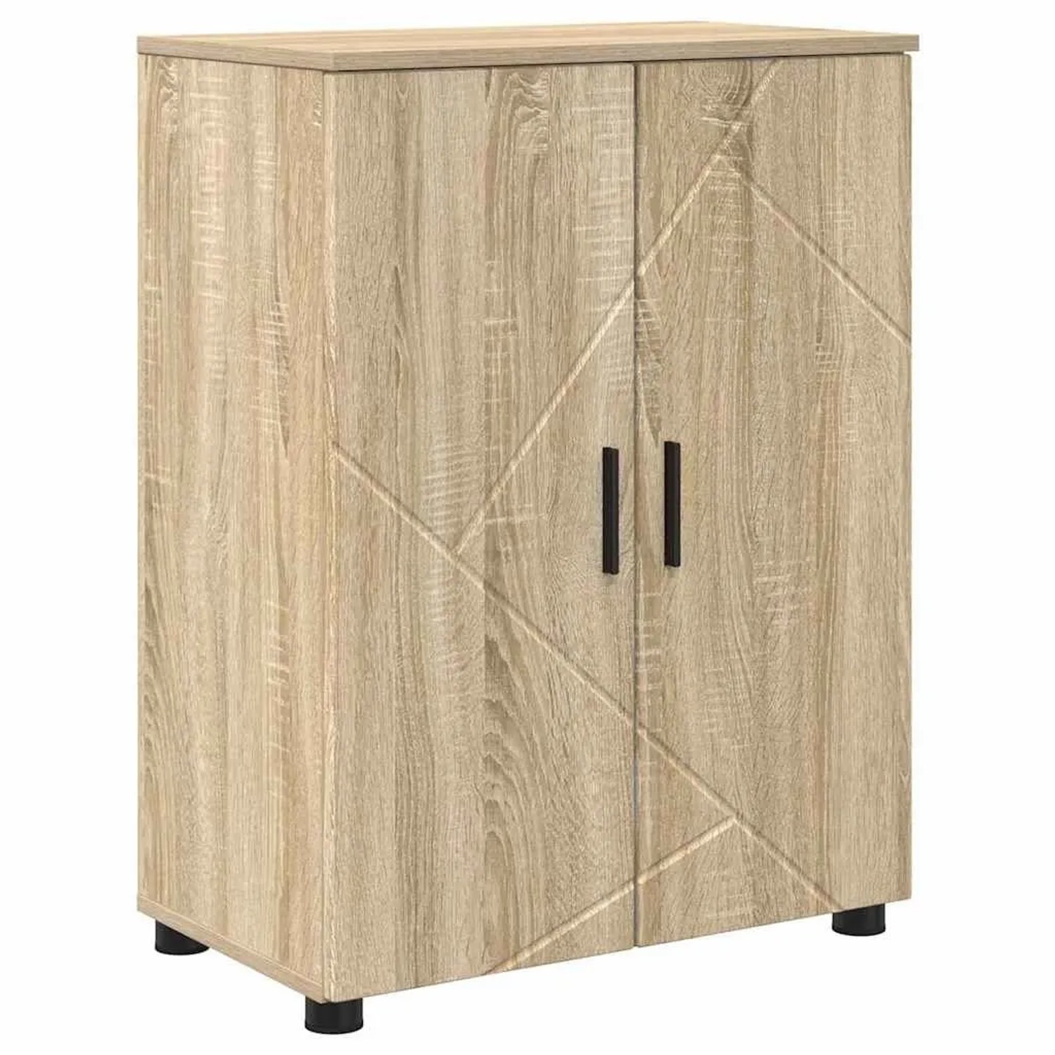 vidaXL Badezimmerschrank mit Speicher Sonoma-Eiche 60 x 35 x 80 cm 883306 günstig online kaufen