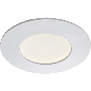 Weiße Briloner LED-Einbauleuchte, 8,5 cm Durchmesser, für Decken und Möbel.
