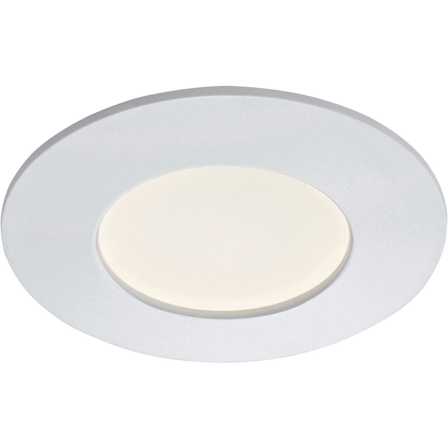 Weiße Briloner LED-Einbauleuchte, 8,5 cm Durchmesser, für Decken und Möbel.