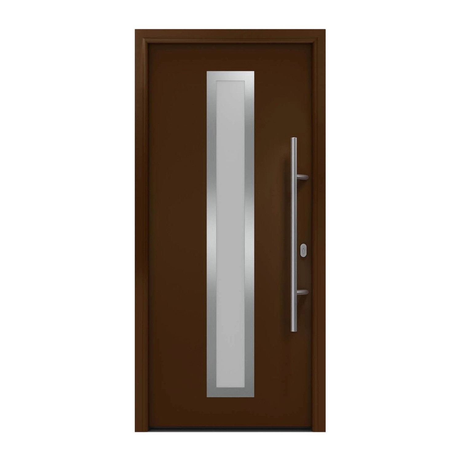 EcoStar Haustür Isopro IP 700S Terrabraun 110 cm x 210 cm DIN R günstig online kaufen