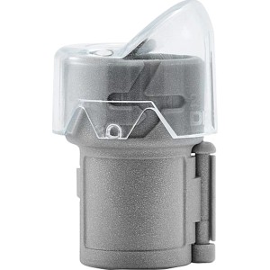 Dremel Krallenpflege-Set 7020-5: Aufsatz mit transparenter Schutzhaube für sichere Hundepfotenpflege.