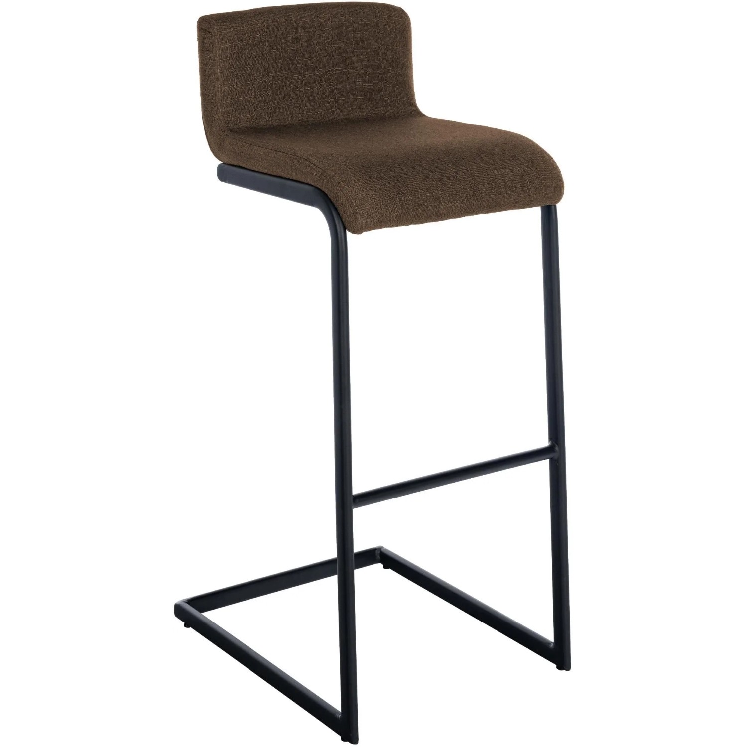 CLP Barhocker Newport Schwarz braun/Stoff