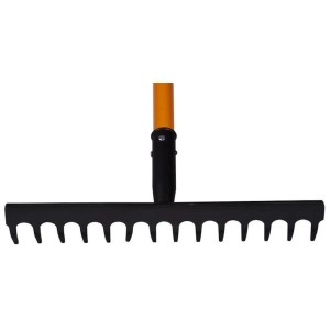 PROREGAL Gartenharke mit 14 Zinken und Glasfasergriff (1500mm).