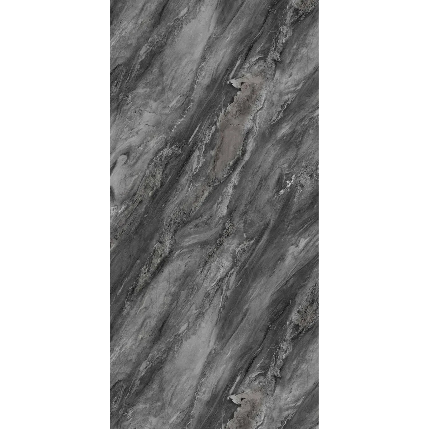 Aluverbund24 PVC Wandpaneele Duschrückwand Küchenrückwand  Obsidian-Grey in günstig online kaufen