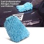 STAHLWERK Mikrofaser Autowaschhandschuh in Blau reinigt nasses Auto. Ideal für Autopflege, Trocknen und Polieren.