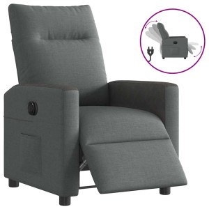 vidaXL Relaxsessel Elektrisch Dunkelgrau Stoff 3324039