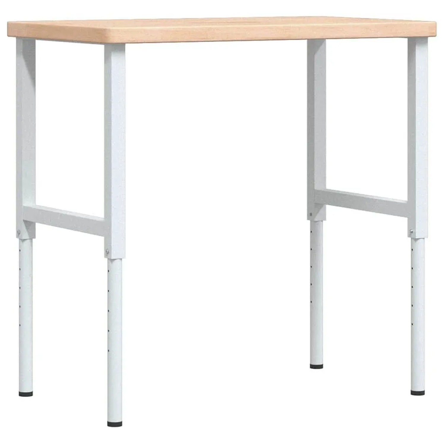 vidaXL Werkbank 100x60x73-99,5 cm Massivholz Eiche Rechteckig 3309701