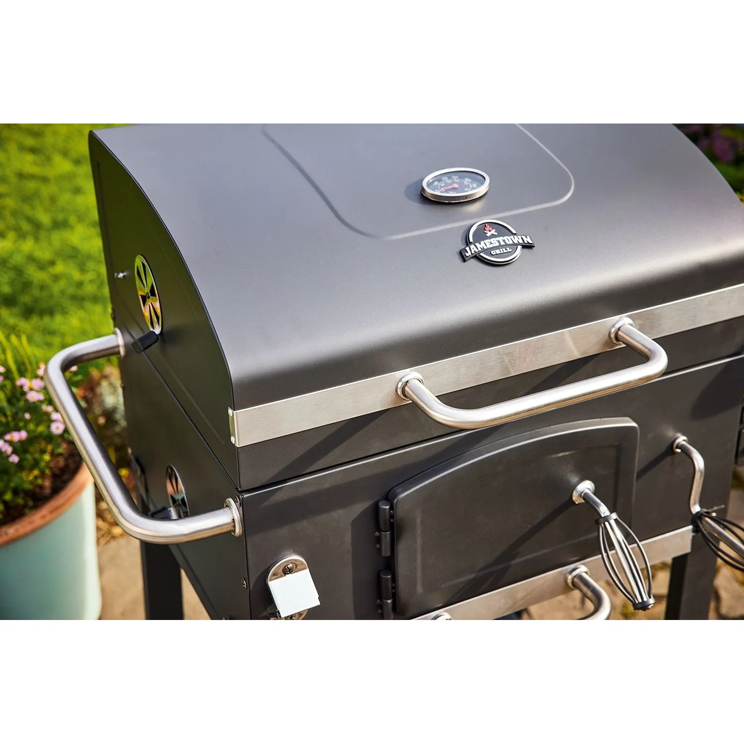 Jamestown Holzkohlegrill Jaxon mit modularem Grillrost_12