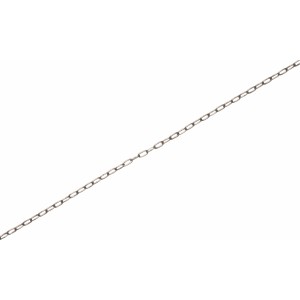 Bleifarbene Uhrkette, 1,1 mm stark, als Meterware für Deko-Zwecke.
