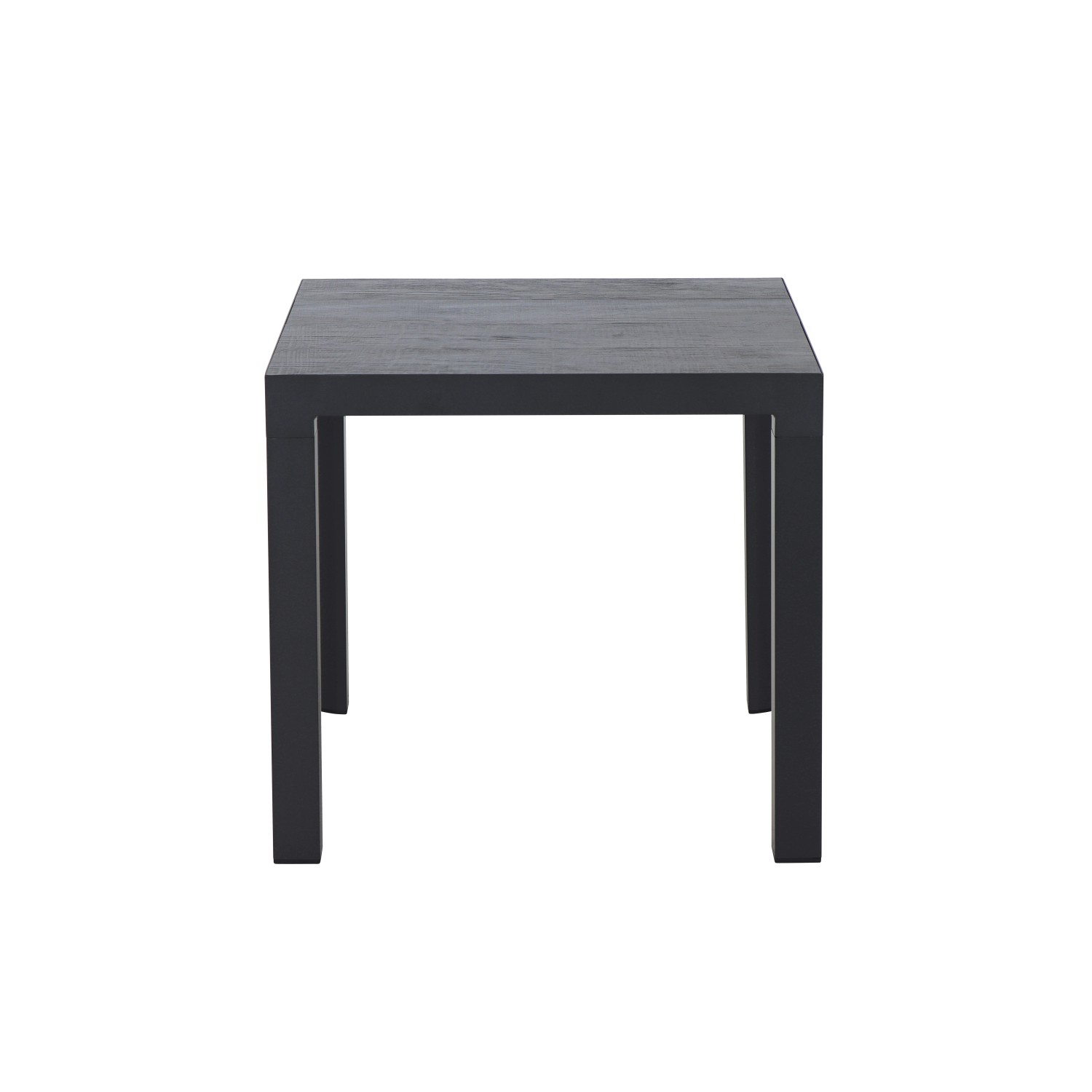 Rechteckiger Siena Garden Gartentisch Silva Wood, 80x80 cm, mit Aluminiumrahmen und Keramik-Tischplatte.